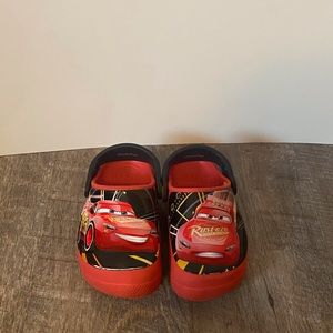 Children’s Lightening McQueen Crocs, size 9